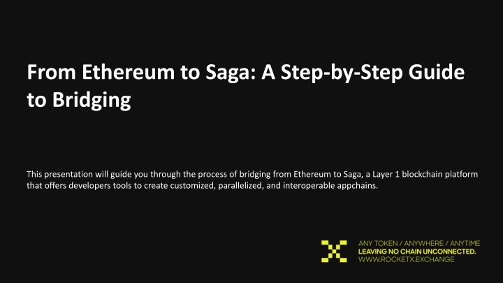 from ethereum to saga a step by step guide