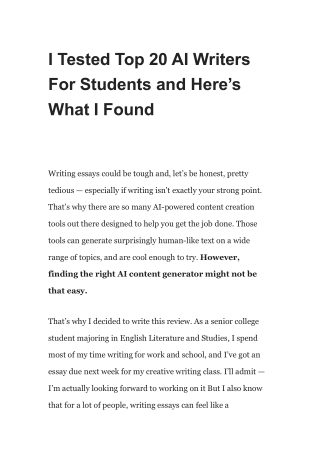 i tested top 20 ai writers for students and here