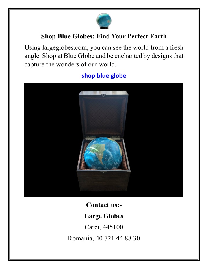 shop blue globes find your perfect earth