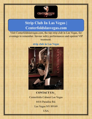 Strip Club In Las Vegas | Centerfoldslasvegas.com