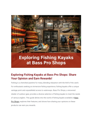 Exploring Fishing Kayaks at Bass Pro Shops_ Share Your Opinion and Earn Rewards (1)