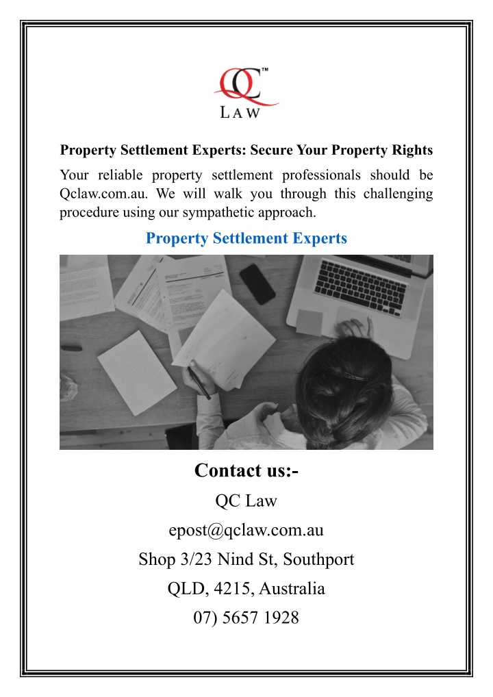 property settlement experts secure your property