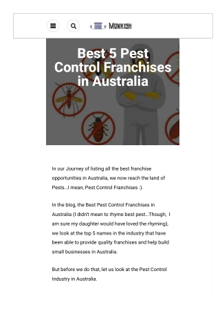 Best pest control franchises