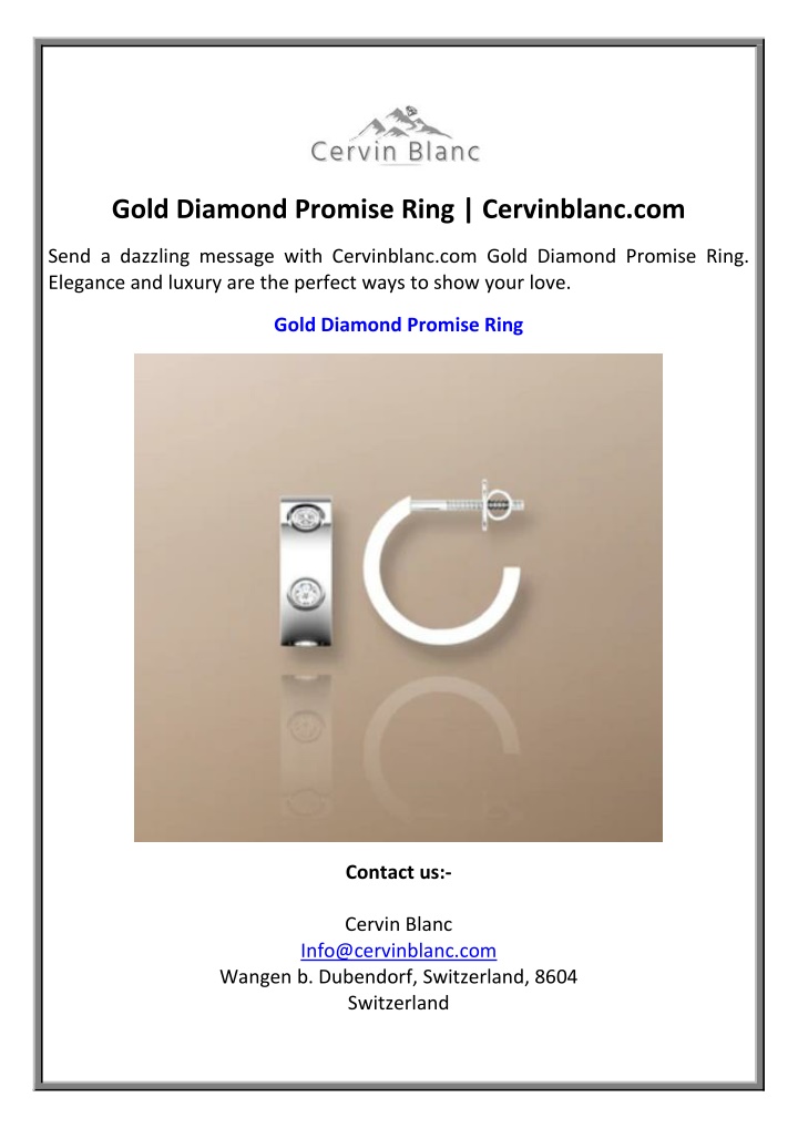 gold diamond promise ring cervinblanc com