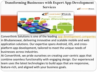 transforming businesses with expert
