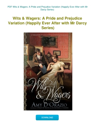 PDF Wits & Wagers A Pride and Prejudice Variation (Happily Ever After with Mr Darcy Series)