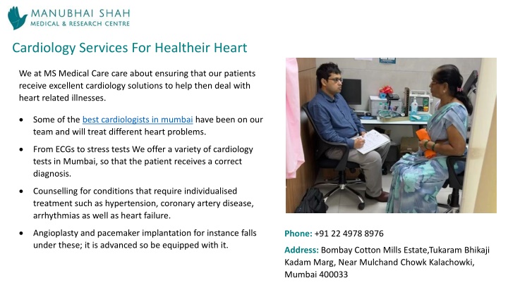 cardiology services for healtheir heart