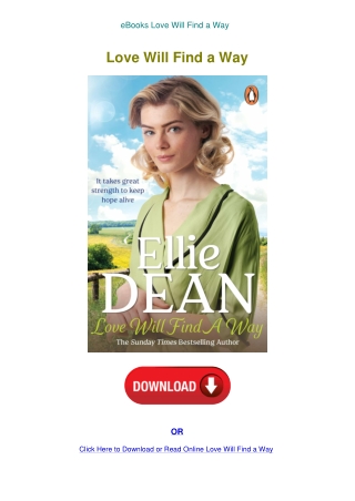 eBooks Love Will Find a Way