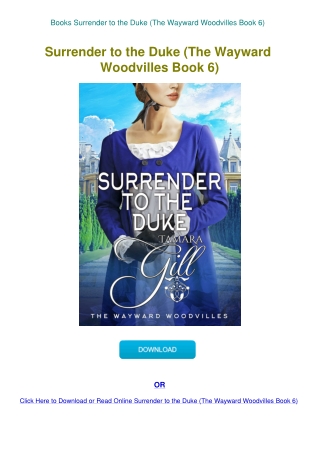 Books Surrender to the Duke (The Wayward Woodvilles Book 6)