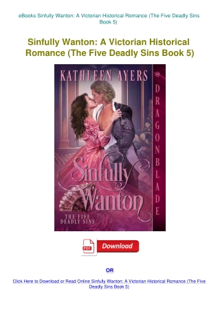 eBooks Sinfully Wanton A Victorian Historical Romance (The Five Deadly Sins Book 5)