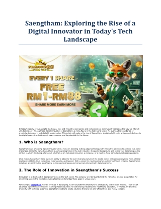 saengtham exploring the rise of a digital
