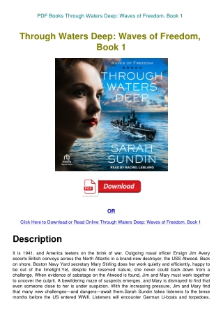 PDF Books Through Waters Deep Waves of Freedom  Book 1