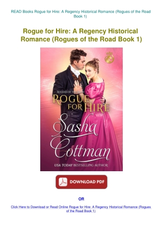 READ Books Rogue for Hire A Regency Historical Romance (Rogues of the Road Book 1)