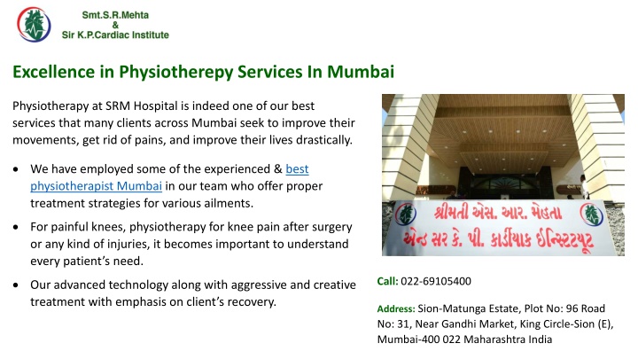 excellence in physiotherepy services in mumbai