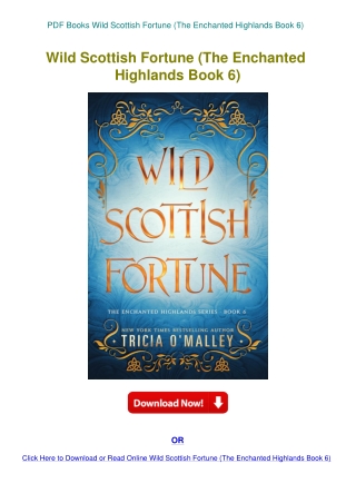 PDF Books Wild Scottish Fortune (The Enchanted Highlands Book 6)