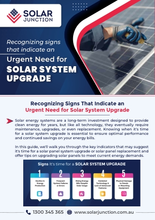 Is It Time to Upgrade Your Solar System? Key Signs to Look For