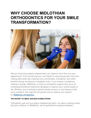 MIDLOTHIAN ORTHODONTICS