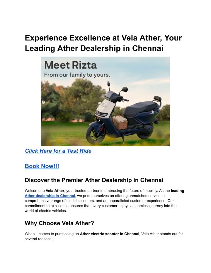 experience excellence at vela ather your leading