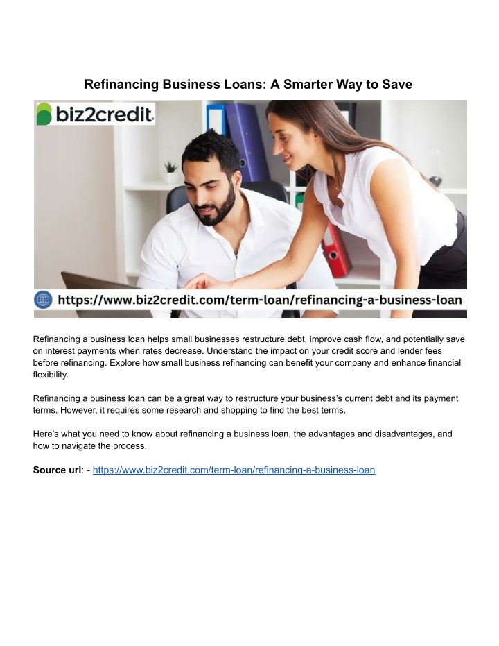 refinancing business loans a smarter way to save