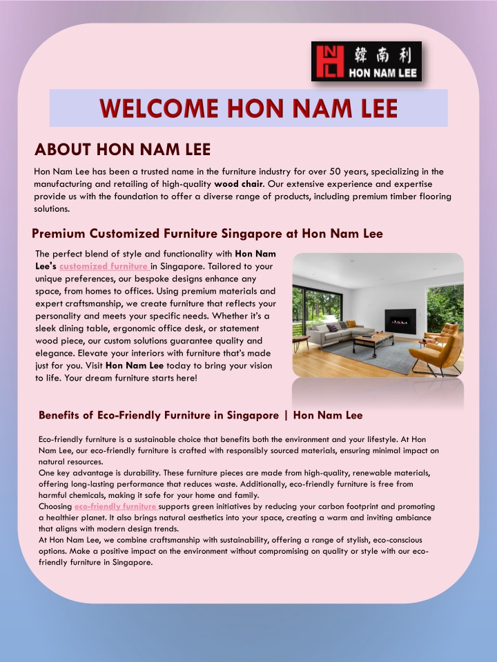 welcome hon nam lee