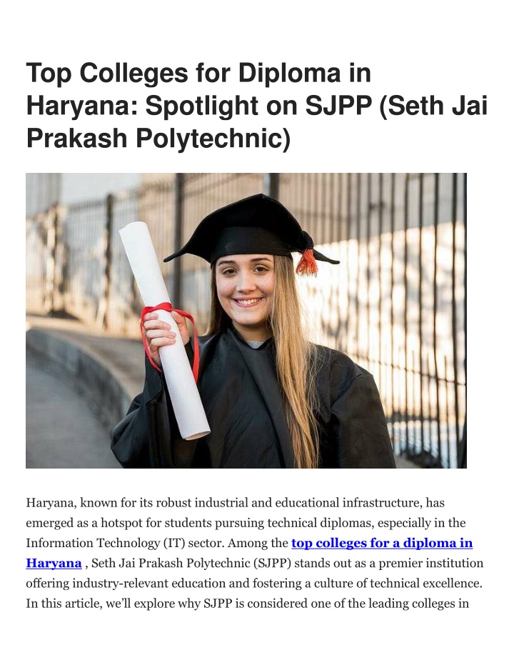 top colleges for diploma in haryana spotlight