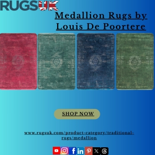 Medallion Rugs by Louis De Poortere