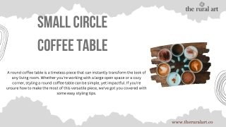 Small Round Coffee Tables for Cozy Spaces at The Rural Art