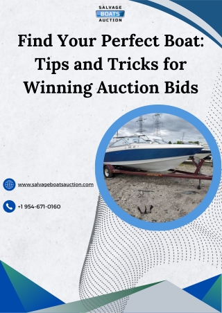 Find Your Perfect Boat Tips and Tricks for Winning Auction Bids