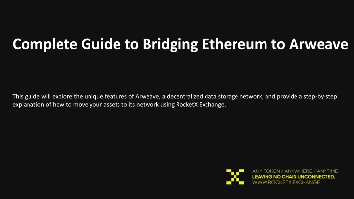 complete guide to bridging ethereum to arweave