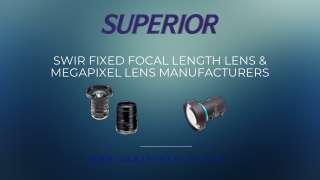 swir fixed focal length lens megapixel lens