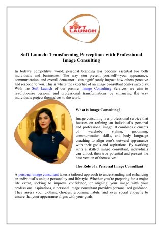 Top Personal Image Consultant for a Stunning Transformation