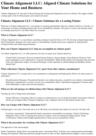 Climate Alignment