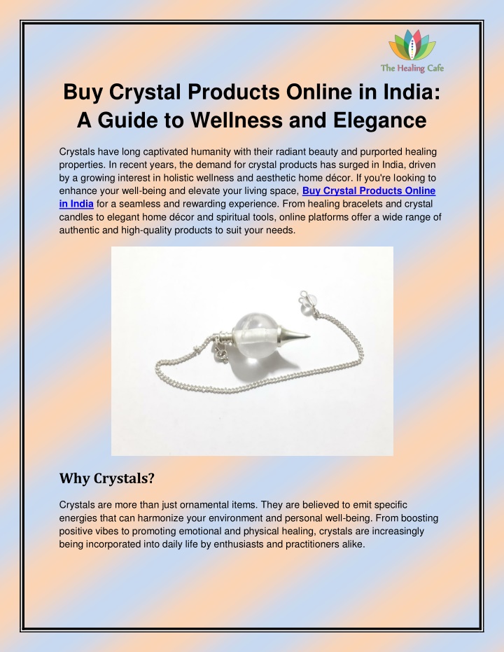 buy crystal products online in india a guide