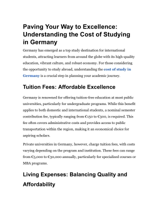 paving your way to excellence understanding