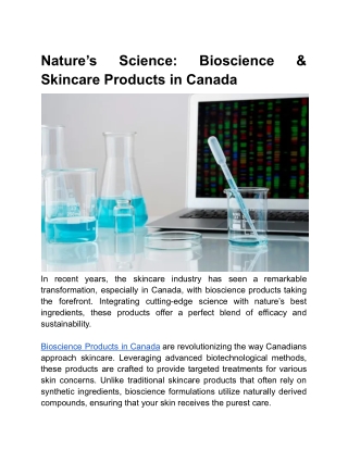 Nature’s Science_ Bioscience & Skincare Products in Canada - bioboost synbio