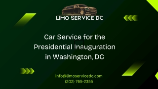 Car Service Inauguration Washington DC