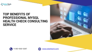 Top Benefits of Professional MySQL Health Check Consulting Service