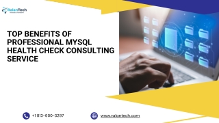 Top Benefits of Professional MySQL Health Check Consulting Service