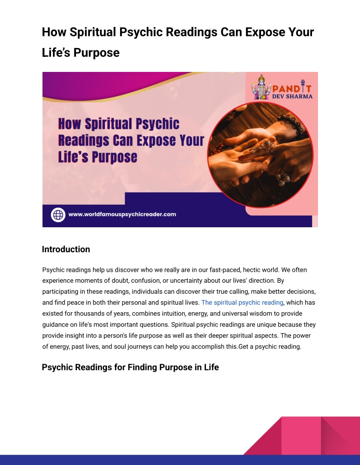 how spiritual psychic readings can expose your