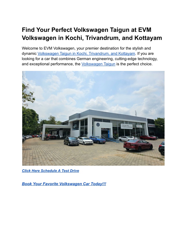 find your perfect volkswagen taigun