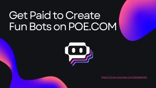 get paid to create fun bots on poe com