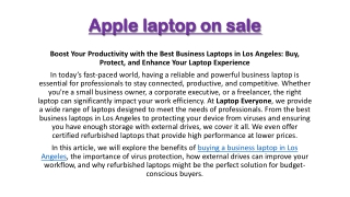 Apple laptop on sale