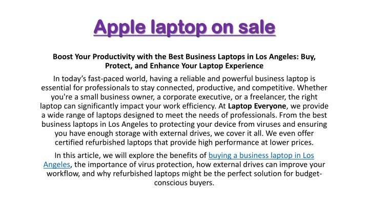 apple laptop on sale