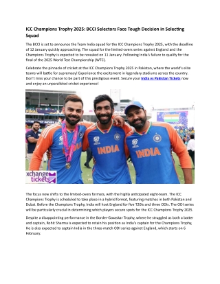 icc champions trophy 2025 bcci selectors face