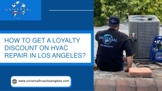 How To Get A Loyalty Discount On HVAC Repair in Los Angeles