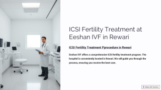 ICSI fertility treatment procedure in rewari