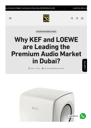 Why KEF and LOEWE are Leading the Premium Audio Market in Dubai_