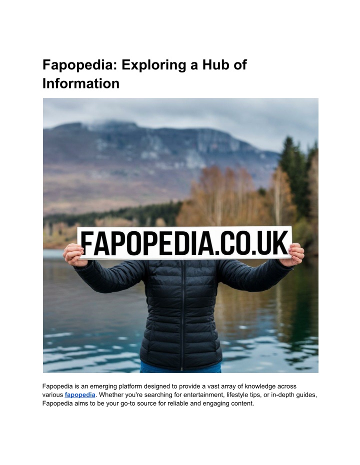 fapopedia exploring a hub of information