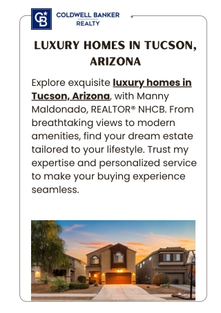 Luxury Homes in Tucson, Arizona – Discover Your Dream Estate