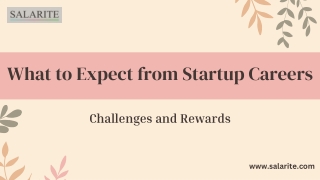 What to Expect from Startup Careers